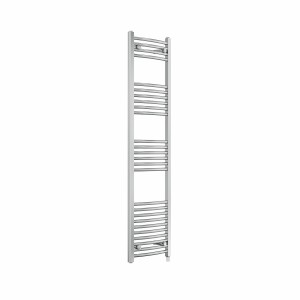 Fjord 1600 x 400mm Curved Chrome Prefilled Electric Heated Towel Rail