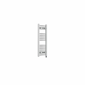 Fjord 800 x 300mm Curved Chrome Prefilled Electric Heated Towel Rail