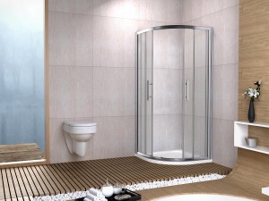 Aqua-I6 Quadrant Shower Enclosure 800mm x 800mm x 1850mm - Sliver