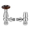 15mm Chelsea Chrome Thermostatic Angled Radiator Valves