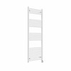 Bergen 1600 x 600mm Straight White Thermostatic Touch Control Electric Heated Towel Rail