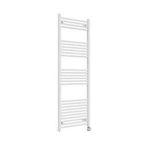 Bergen 1600 x 600mm Straight White Thermostatic Touch Control Electric Heated Towel Rail