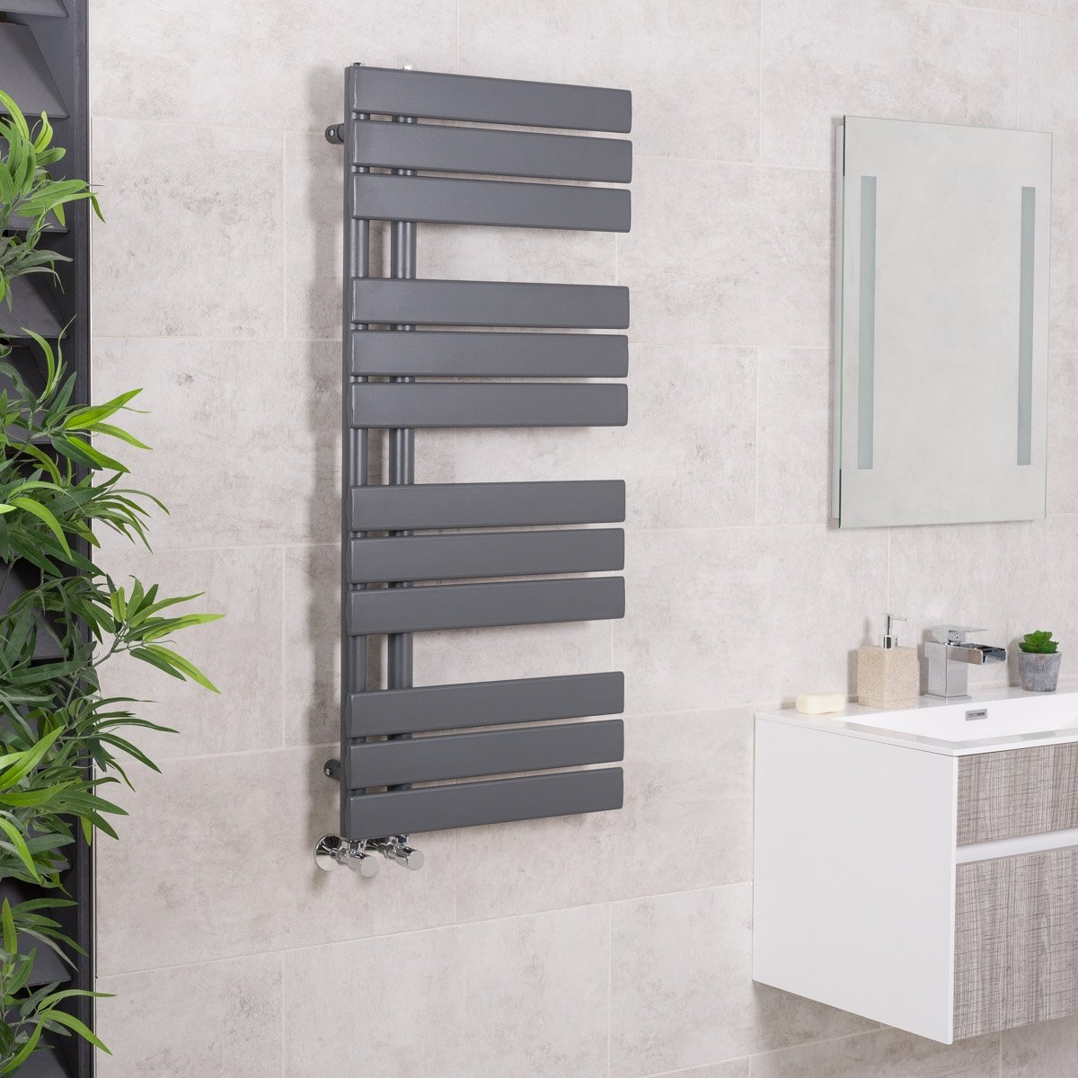 Light grey towel rail sale