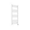 Bergen 1400 x 600mm Straight White Thermostatic Touch Control Electric Heated Towel Rail