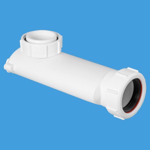 McAlpine WV-1 - Space Saver With Self-closing Waste Valve White 1 1/2"