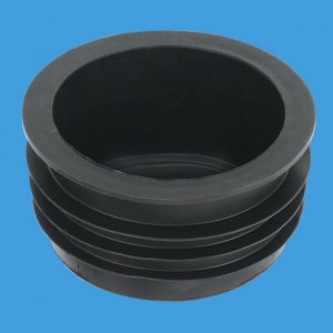 McAlpine CAP100 - Push-fit Drain Blanking Cap Black 110mm