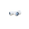 Plastic Compression 32mm Tee White