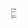 Fjord 800 x 500mm Curved Chrome Thermostatic Wifi Control Electric Heated Towel Rail