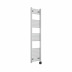 Bergen 1600 x 400mm Straight Chrome Thermostatic Wifi Control Electric Heated Towel Rail