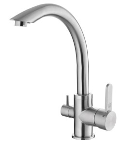 Valle Sydney Mono Kitchen Sink Mixer Tap - Stainless Steel