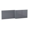 Calm Gloss Grey 1700mm Wooden L Shape Shower Bath Front Panel