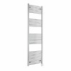 Fjord 1800 x 600mm Curved Chrome Thermostatic Wifi Control Electric Heated Towel Rail