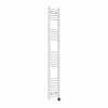 Fjord 1800 x 300mm Curved White Thermostatic Touch Control Electric Heated Towel Rail