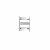 Bergen 600 x 600mm Straight Chrome Prefilled Electric Heated Towel Rail