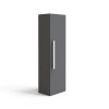 Calm Gloss Grey Wall Mounted Tall Bathroom Storage Unit