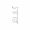 Bergen 1200 x 600mm Straight White Thermostatic Touch Control Electric Heated Towel Rail