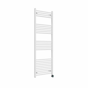 Bergen 1600 x 600mm Straight White Thermostatic Touch Control Electric Heated Towel Rail