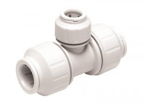 Speedfit 15mm X 15mm X 10mm Reducing Tee White