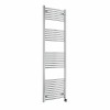 Fjord 1800 x 600mm Curved Chrome Thermostatic Touch Control Wifi Electric Heated Towel Rail