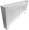 Radiator Cover White With Vertical Slats - 1720mm