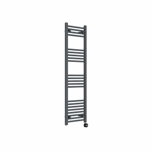 Bergen 1400 x 400mm Straight Anthracite Thermostatic Touch Control Electric Heated Towel Rail