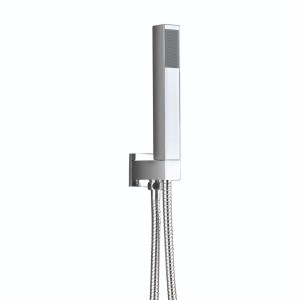 Beauly Square Shower Outlet, Hose & Head Chrome