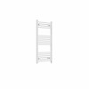 Bergen 1000 x 500mm Straight White Prefilled Electric Heated Towel Rail