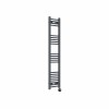 Bergen 1400 x 300mm Straight Anthracite Thermostatic Touch Control Electric Heated Towel Rail