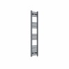 Fjord 1400 x 300mm Curved Anthracite Prefilled Electric Heated Towel Rail