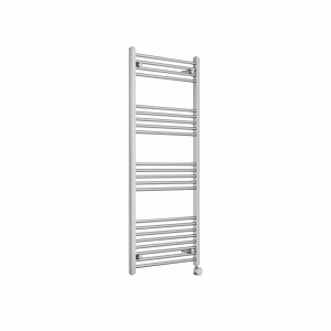 Bergen 1400 x 600mm Straight Chrome Thermostatic Touch Control Electric Heated Towel Rail
