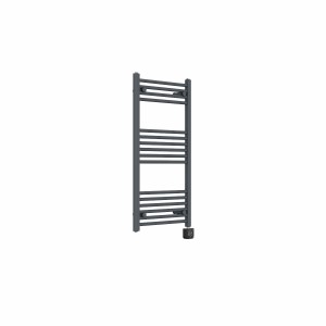 Bergen 1000 x 500mm Straight Anthracite Thermostatic Wifi Control Electric Heated Towel Rail