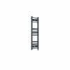 Fjord 1000 x 300mm Curved Anthracite Prefilled Electric Heated Towel Rail
