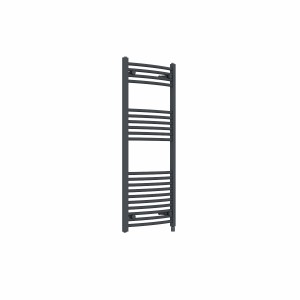 Fjord 1200 x 500mm Curved Anthracite Prefilled Electric Heated Towel Rail