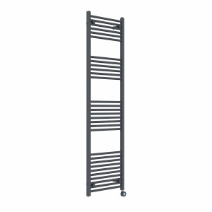 Bergen 1800 x 500mm Straight Anthracite Thermostatic Touch Control Wifi Electric Heated Towel Rail