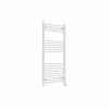 Bergen 1200 x 600mm Straight White Thermostatic Touch Control Electric Heated Towel Rail