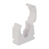 22mm Single Hinged Pipe Clip White