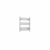 Bergen 600 x 600mm Straight Chrome Prefilled Electric Heated Towel Rail