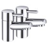 Dalaman Modern Basin Pillar Taps - Chrome