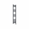Bergen 1400 x 300mm Straight Anthracite Thermostatic Touch Control Electric Heated Towel Rail