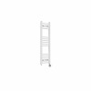 Fjord 1000 x 300mm Curved White Thermostatic Touch Control Electric Heated Towel Rail