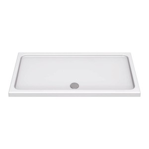 KStone - Anti-Slip 1500 x 800mm Rectangular Shower Tray - White - KS15080SR