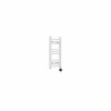 Fjord 600 x 300mm Curved White Thermostatic Touch Control Electric Heated Towel Rail