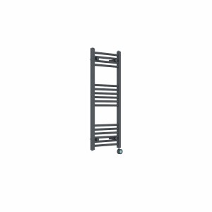 Bergen 1000 x 400mm Straight Anthracite Thermostatic Touch Control Electric Heated Towel Rail
