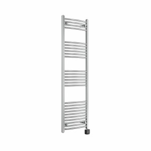 Fjord 1600 x 500mm Curved Chrome Thermostatic Wifi Control Electric Heated Towel Rail