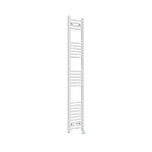Bergen 1600 x 300mm Straight White Thermostatic Touch Control Wifi Electric Heated Towel Rail