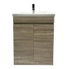 600mm Grey Oak Vanity Unit and Basin