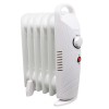 Otta Mini Electric Portable Oil Filled Radiator 6 Fin Gloss White - 800W