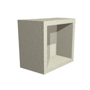 350 x 350mm Wet Room Recessed Waterproof Storage Unit