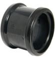 Soil Push Fit 110mm Double Socket Slip Coupler Black