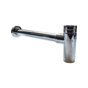 Chrome Square Bottle Trap 32mm  / 35mm Pipe